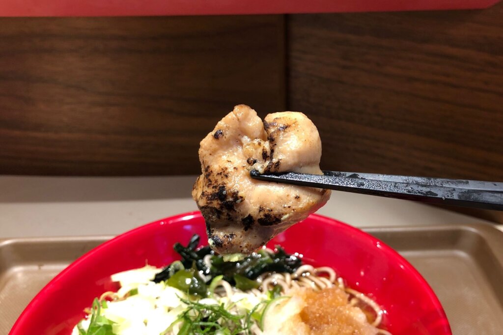 417杯目 富士そば御徒町店で焼き鳥おろしポン酢そば 富士そば原理主義