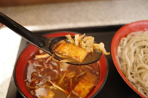 富士そば代々木八幡店でしびから火鍋つけ麺